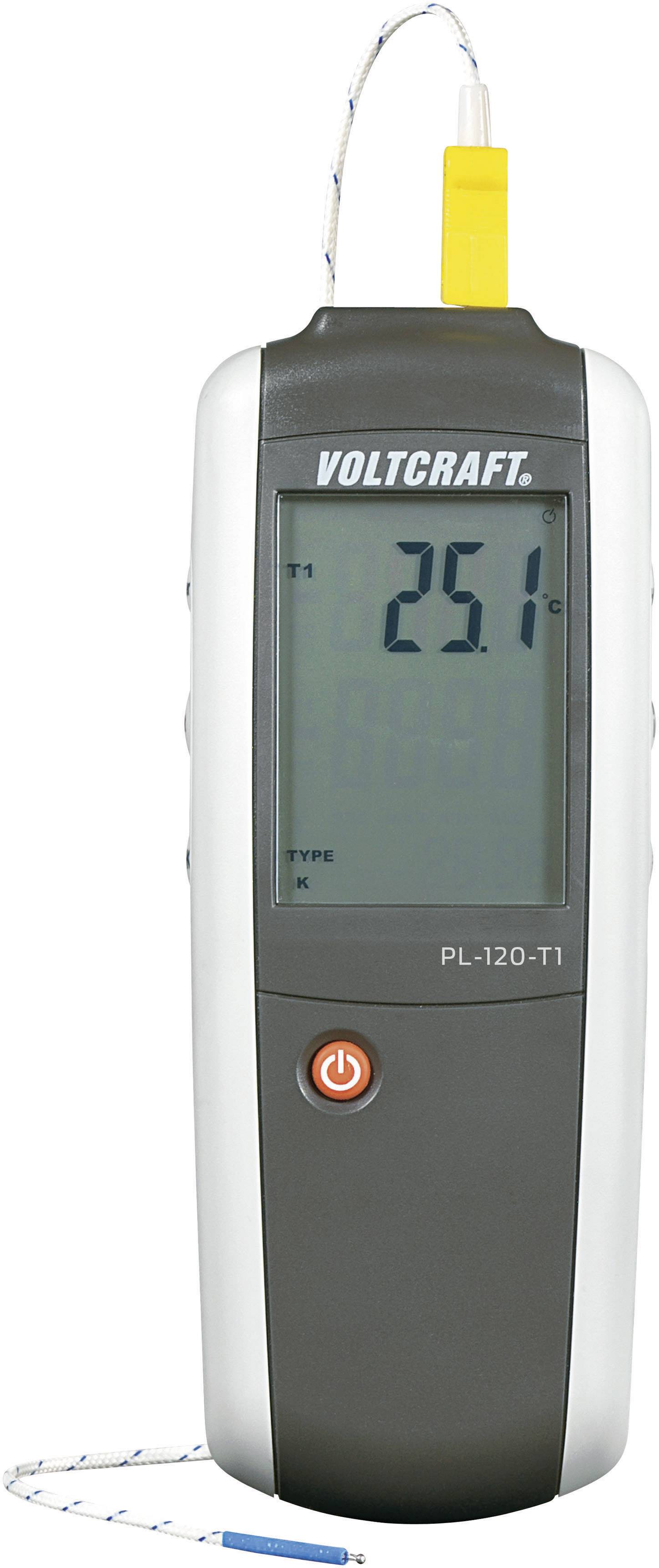 VOLTCRAFT Temperatur-Messgerät VOLTCRAFT PL-120 T1 -200 bis +1372 °C Fühler-Typ K, J Kalibriert nach