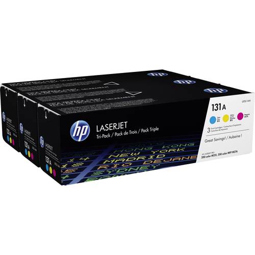 HP Toner 131A Original Kombi-Pack Cyan, Magenta, Gelb 1800 Seiten U0SL1AM