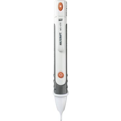 Ein elektronischer Stift mit einer grauen und weißen Oberfläche, rotem 'Clear'-Knopf, darunter ein 'Power'-Knopf, mit weißer Spitze unten.