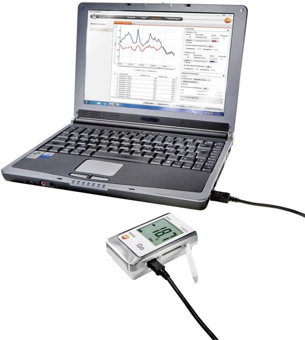 testo 0572 1762-ISO 176 T2 Temperatur-Datenlogger kalibriert (ISO) Messgröße Temperatur -50 bis +400 °C