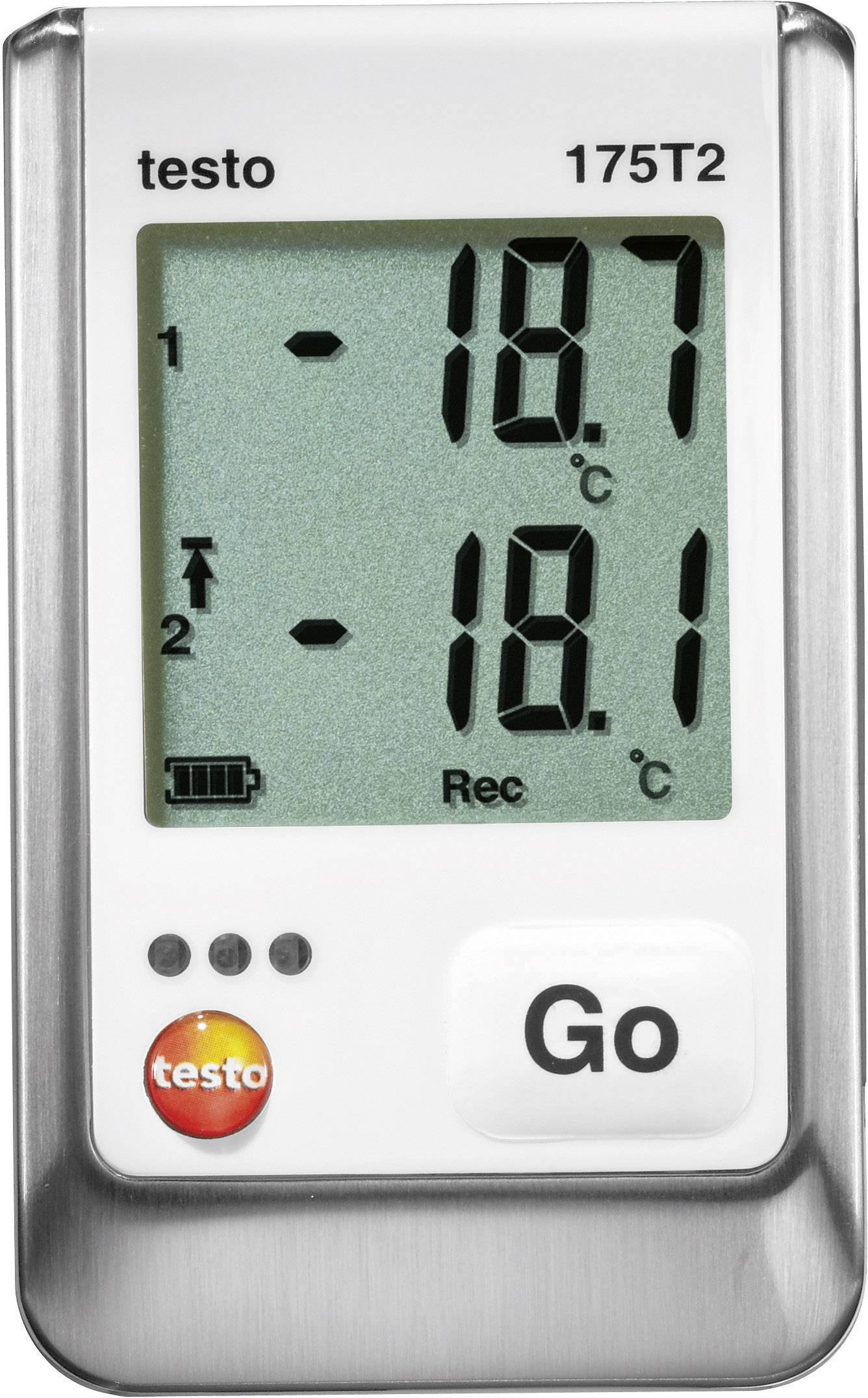 TESTO Temperatur-Datenlogger testo 175 T2 Messgröße Temperatur -40 bis +120 °C Kalibriert nach W