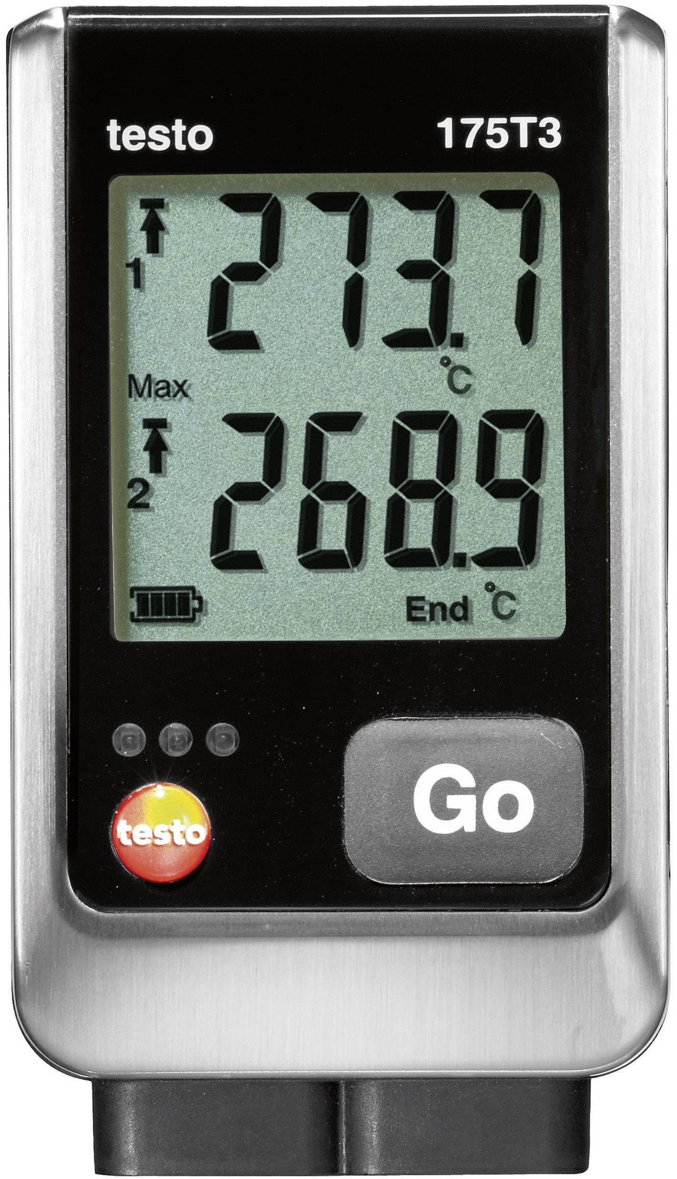 TESTO Temperatur-Datenlogger testo 175 T3 Messgröße Temperatur -50 bis 1000 °C Kalibriert nach W