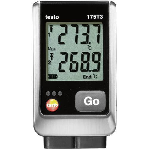 testo 0572 1753-D 175 T3 Temperatur-Datenlogger kalibriert (DAkkS-akkreditiertes Labor) Messgröße Temperatur -50 bis +10...