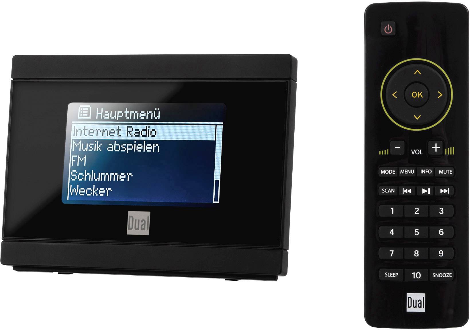 Dual IR 2A Internet Radio-Adapter UKW Internetradio   Schwarz-1