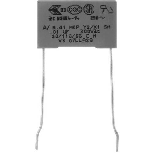 Kemet R413N31000000M+ 1 St. MKP-Funkentstör-Kondensator radial bedrahtet 100 nF 300 V 20 % 22.5 mm (L x B x H) 26.5 x 8....
