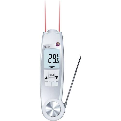 testo 104-IR Einstichthermometer (HACCP) kalibriert (DAkkS-akkreditiertes Labor) Messbereich Temperatur -50 bis 250 °C F...