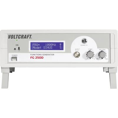 Ein Funktionsgenerator des Modells FG 250D von Voltcraft. Er zeigt eine Frequenz von 1000 Hz und den Modus 'SINUS' auf dem Display.