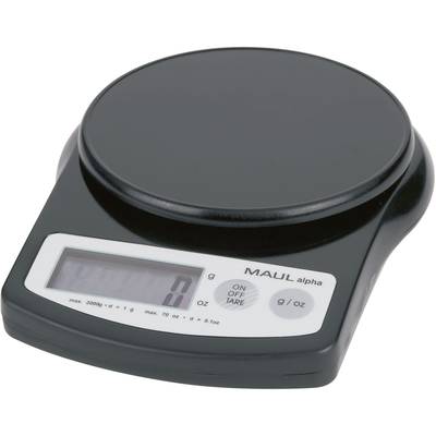 Maul lpha 2000G 16420-90-ISO Briefwaage kalibriert (ISO) Wägebereich (max.) 2 kg Ablesbarkeit 1 g batteriebetrieben Schw