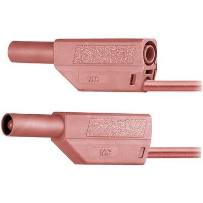 Stäubli SLK425-E Sicherheits-Messleitung [Lamellenstecker 4 mm - Lamellenstecker 4 mm] 0.50 m Rot 1 St.