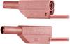 Stäubli SLK425-E Sicherheits-Messleitung Lamellenstecker 4 mm Lamellenstecker 4 mm 0.50 m Rot 1 St.