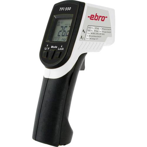 ebro TFI 550 Infrarot-Thermometer kalibriert (DAkkS-akkreditiertes Labor) Optik 30:1 -60 - +550 °C Kontaktmessung