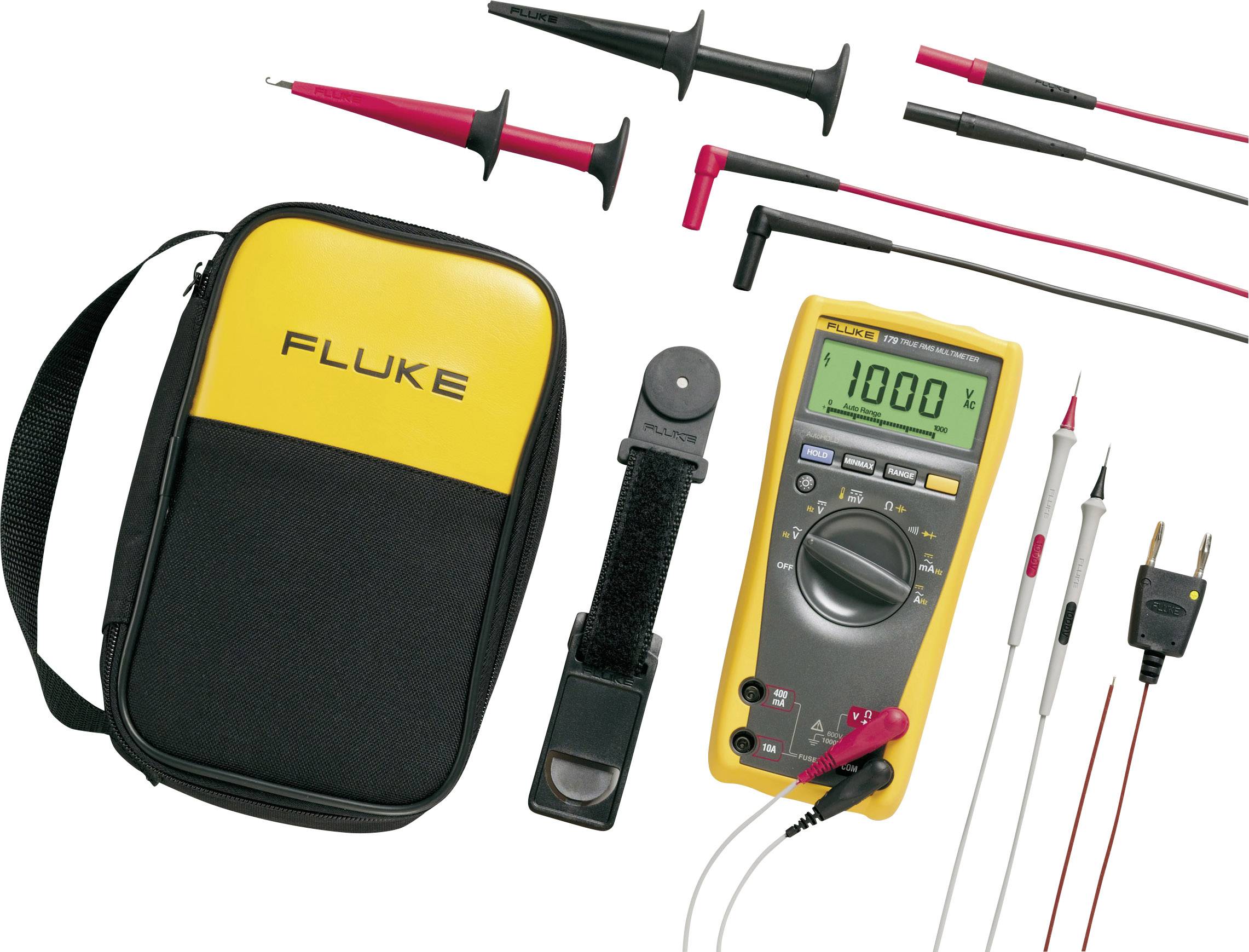 FLUKE 179/EDA2/EUR Hand-Multimeter kalibriert (ISO) digital CAT III 1000 V, CAT IV 600 V Anzeig