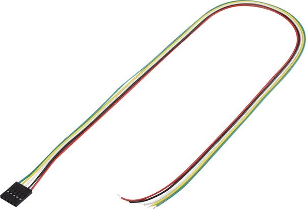 TRU COMPONENTS Konfektionierte Litze  Polzahl Gesamt 5 Rastermaß: 2.54 mm 1244005 1 St.