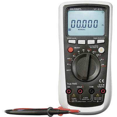 VOLTCRAFT VC870 Hand-Multimeter digital CAT III 1000 V, CAT IV 600 V Anzeige (Counts): 40000-2