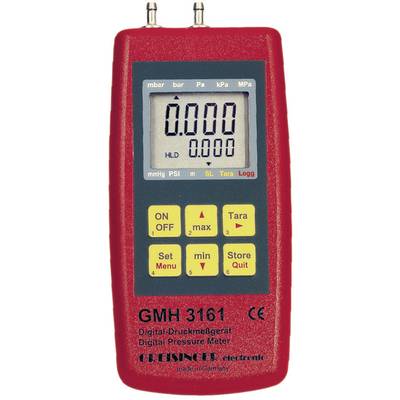 Greisinger GMH 3161-13 Druck-Messgerät kalibriert (ISO) Luftdruck, Nicht aggressive Gase, Korrosive Gase -0.1 - 2 bar 