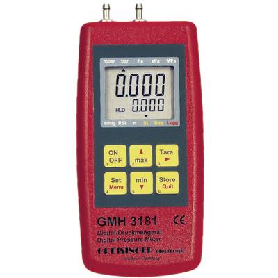Greisinger GMH 3181-13 Druck-Messgerät kalibriert (ISO) Luftdruck, Nicht aggressive Gase, Korrosive Gase -0.1 - 2 bar 