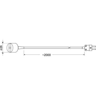 Greisinger GMF 200 Oberflächenfühler kalibriert (ISO) -65 bis 200 °C  Fühler-Typ K