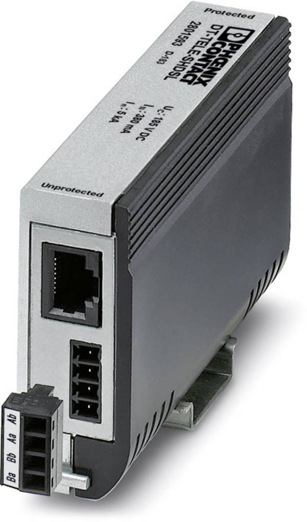 Phoenix Contact 2801593 DT-TELE-SHDSL Überspannungsschutz-Zwischenstecker  Überspannungsschutz für: Verteilerschrank, Netzwerk (RJ45), DSL (RJ45), ISDN (RJ45), Tel/Fax (RJ11) 5 kA  1 St.