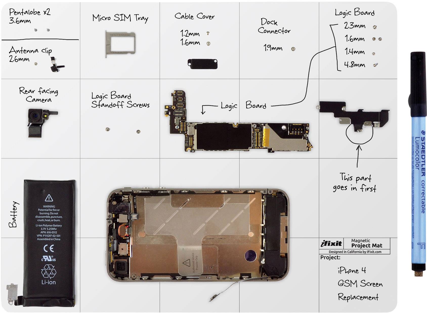 iFixit Magnetmatte "Magnetic Project Mat" (145167-4)