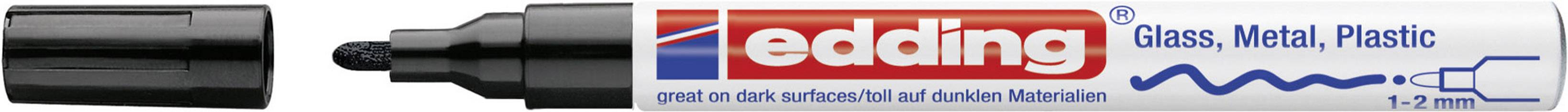 EDDING Paint-Marker Edding E-751 Schwarz Rundform 1 - 2 mm 1 St.