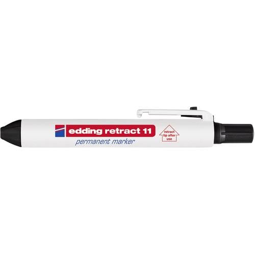 Edding retract 11 4-11001 Permanentmarker Schwarz wasserfest: Ja