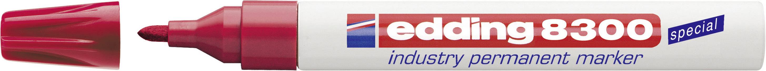 EDDING Permanent-Marker Edding E-8300 Rot Rundform 1.5 - 3 mm 1 St.