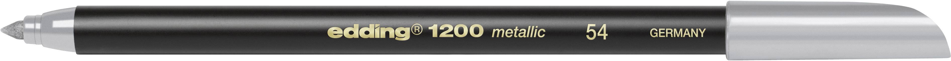 edding 1200 Fasermaler metallic silber-1
