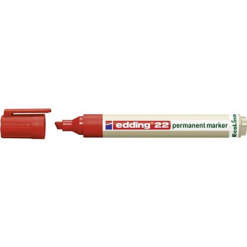 Edding edding 22 permanent marker EcoLine 4-22002 Permanentmarker Rot wasserfest: Ja