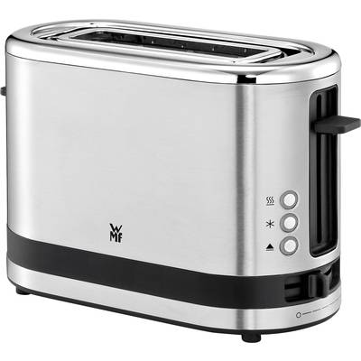 WMF 04.1410.0011 Toaster mit eingebautem Brötchenaufsatz Edelstahl, Schwarz