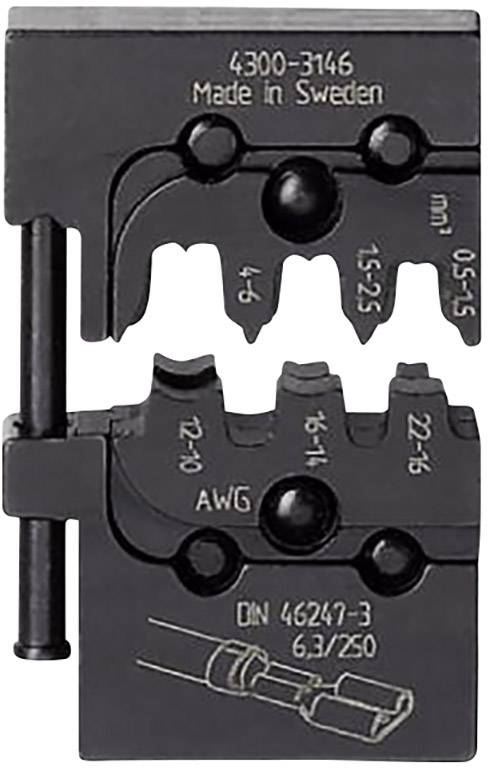 Phoenix Contact CRIMPFOX-M SC 6-FL/DIE 1212741 Crimpgesenk Unisolierte Flachsteckhülsen 0.5 bis 6 mm² Passend für Marke ...