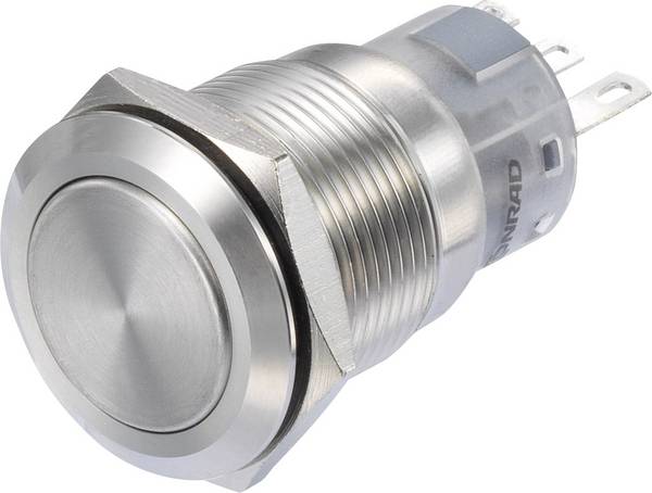 TRU COMPONENTS LAS1-AGQ-11Z/S Druckschalter 250 V/AC 3 A 1 x Ein/Ein rastend IP65 1 St.