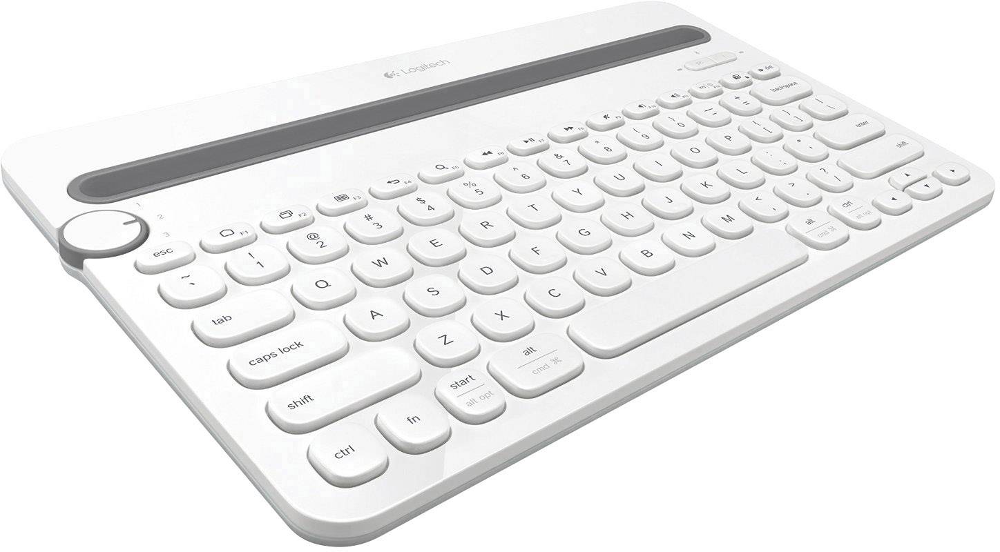 Logitech Multi-Device K480 Tastatur Bluetooth Deutsch weiß-1