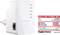 Ein Edimax EW-7438RPn Mini WLAN-Repeater-Stecker. Anzeigen für Signalstärke und WPS-Taste. Neben ihm ein Bewertungssiegel von 'Digital Home', Ausgabe 2/2015.