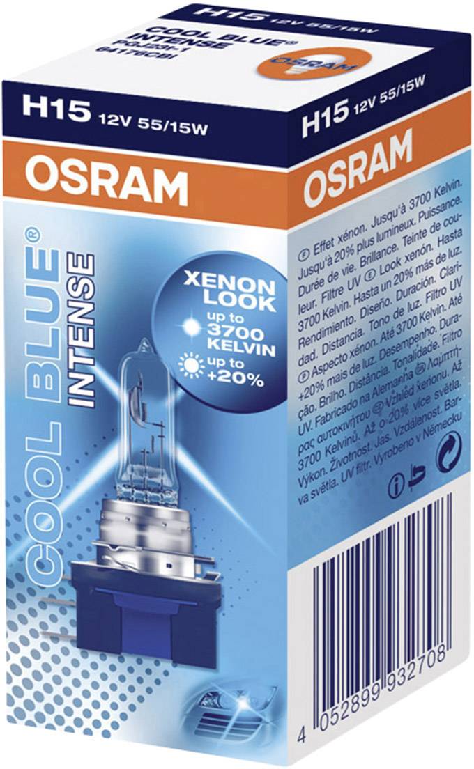 Glühlampe H15 12V 55 15W PGJ23t-1 OSRAM COOL BLUE® INTENSE Next Gen für PKW-2