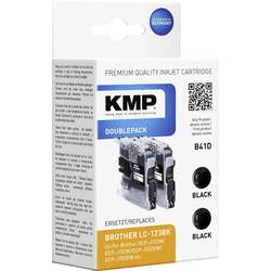 Image of KMP Tinte ersetzt Brother LC-123 Kompatibel 2er-Pack Schwarz B41D 1525,0021