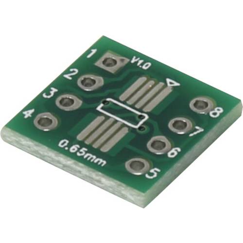 TRU COMPONENTS SOP8 Experimentierplatine Epoxyd (L x B) 12 mm x 12 mm 35 µm Rastermaß 2.54 mm Inhalt 1 St.