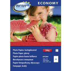 Image of Europe 100 Economy Photo Paper Glossy EPC004 Fotopapier DIN A4 210 g/m² 100 Blatt Hochglänzend