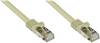 Good Connections® RJ45 Patchkabel mit Cat. 7 Rohkabel und Rastnasenschutz (RNS®), S/FTP, PiMF, 500MHz, grau, 0,25m