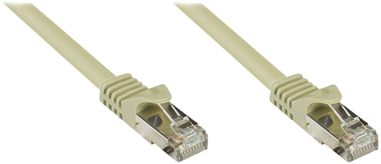 Good Connections® RJ45 Patchkabel mit Cat. 7 Rohkabel und Rastnasenschutz (RNS®), S/FTP, PiMF, 500MHz, grau, 15m-0