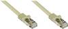Good Connections® RJ45 Patchkabel mit Cat. 7 Rohkabel und Rastnasenschutz (RNS®), S/FTP, PiMF, 500MHz, grau, 30m