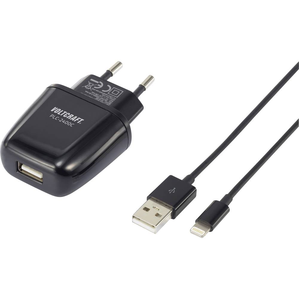 VOLTCRAFT VC-10906900 iPad-iPhone-iPod oplader Thuis Uitgangsstroom (max.) 2400 mA 1 x USB, Apple do