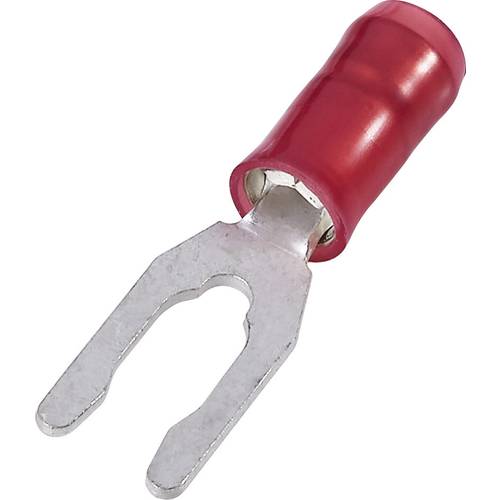 TE Connectivity 327717 Gabelkabelschuh 0.206 mm² 1.605 mm² Loch-Ø=2.84 mm Teilisoliert Rot 1 St.