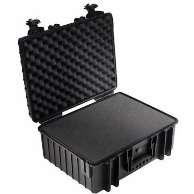 B & W International Outdoor Koffer  outdoor.cases Typ 6000 32.6 l (B x H x T) 510 x 420 x 215 mm Schwarz 6000/B/SI