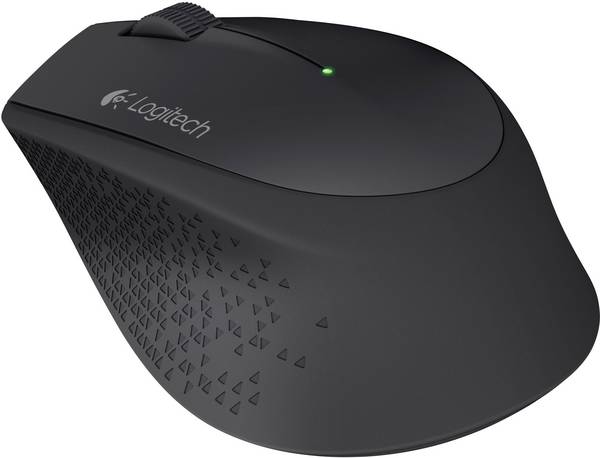 Logitech Wireless Mouse M280  Maus Funk   Optisch Schwarz 3 Tasten 1000 dpi Ergonomisch
