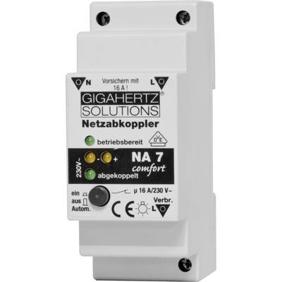 Gigahertz Solutions Netzabkoppler 1 St. NA7 Schaltspannung (max.): 230 V/AC 16 A 2300 W Restwelligkeit: 4 mV  