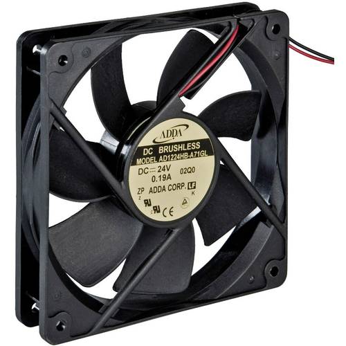 ADDA AD1224UB-A71GL Axiallüfter 24 V/DC 168.2 m³/h (L x B x H) 120 x 120 x 25 mm