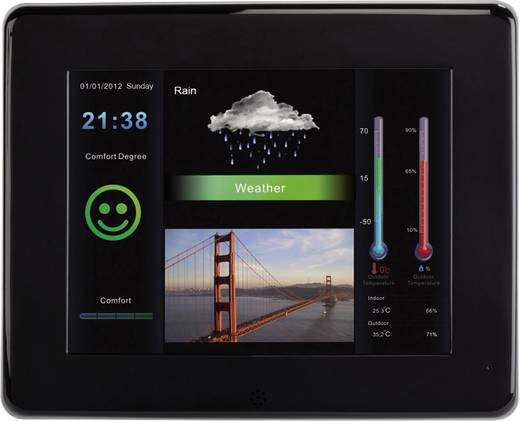Digitaler Bilderrahmen mit Wetterstation, 20,32 cm (8,0") Digitaler Bilderrahmen mit Wetterstation, 20,32 cm (8,0")