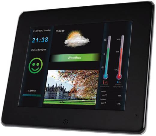 wetterstation mit bilderrahmen