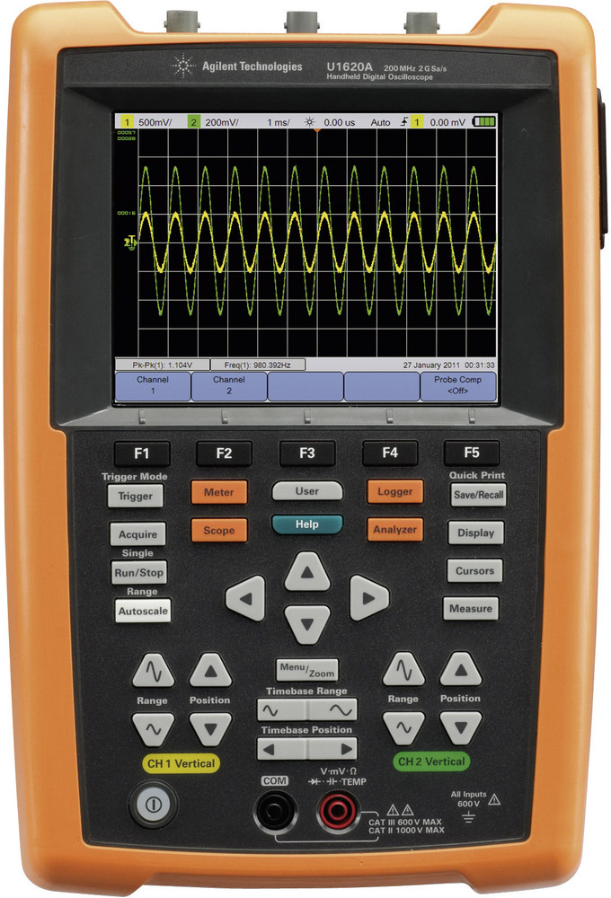 Hand-Oszilloskop (Scope-Meter) Keysight Technologies U1620A 200 MHz 2 ...