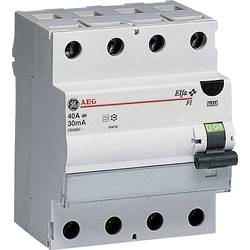 Proudový chránič General Electric 604208, 40 A 0.03 A 400 V 4pólový